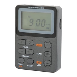 AM FM Portable Radio, Pocket Mini Digital Tuning Stereo Radio, Rechargeable Battery Earphone Lock Screen, for Hiking Walking Jogging