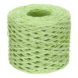 PATIKIL Twisted Raffia Paper Rope 600 Feet, Raffia Ribbon Twine String for Crochet Crafts Weaving Box Box Packing Wrapping Knitting, Mint Green