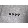 For: Chevy 4pc Black Hex Chevy Emblem Car Wheels Metal