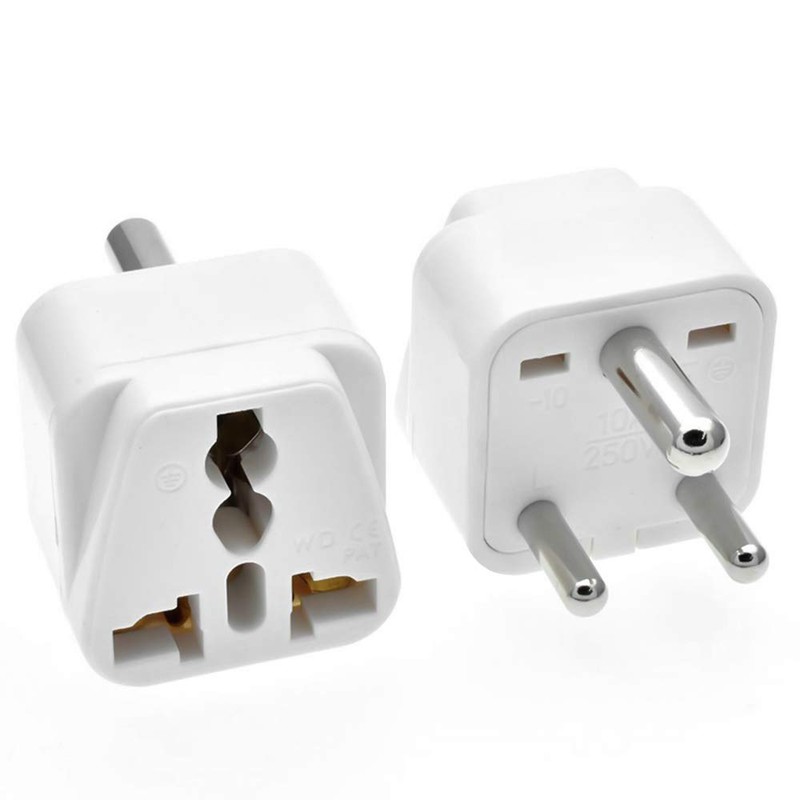 GTRH South African/Indian Type M Plug Adapter, Safe Grounded, Small