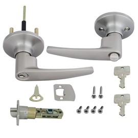 Honeywell 8104301 Straight Entry Door Lever, Satin Nickel