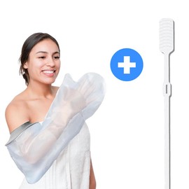 Goodwill 굿앤윌 깁스 방수커버 팔 대+깁스긁개 세트 통깁스 기브스 샤워 Goodnwill Waterproof cast cover arm set with cast scratcher for shower