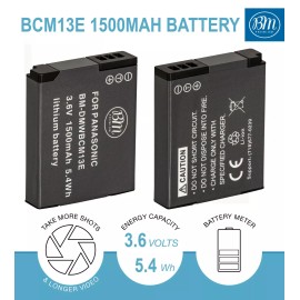 BM 2X DMW-BCM13E Batteries & Charger for Panasonic DC-TS7 DMC-TS5 TS6 DMC-FT5A