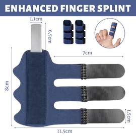 Cosmeria Fingerschiene Mittelfinger, 2 Stück Verstellbare Fingerorthese für Arthrose, Trigger Finger und Verletzungen, Leichte Fingerstütze für Schmerzlinderung