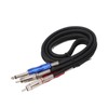 Dual 1/4 Inch TS to Dual RCA Stereo Sound Cable