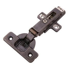 Hickory Hardware HH74723-TT - Premium Full Overlay Frameless Soft Close Clip-On Hinges - Heavy Duty Steel - 105° Opening Concealed Cabinet Hardware - Titanium Finish - 1 Set of Pair