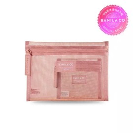 Vanilla Coast [바닐라코]핑크 메쉬 파우치 세트 [Vanilla Co] Pink Mesh Pouch Set [Single item]