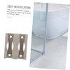 TEHAUX 4pcs Sliding Shower Door Bottom Guides Durable Shower Swing