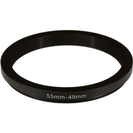 NinoLite 55mm to 49mm Camera Lens Aluminum Alloy Step Down Ring Adapter Ring