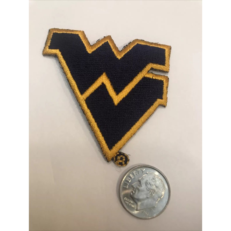 WVU West Virginia Mountaineers Vintage Embroidered Iron On Patch 3”
