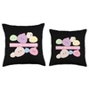 Dango Kawaii Cute Pastel Mochi Throw Pillow