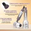 Brow-Fection Angled Brush & Dip, Liquid Eyebrow Brush, Long Lasting