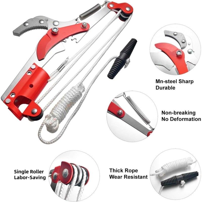 Extendable Tree Pruner Saw Head Without Pole, Outdoor High-Altitude Branches
