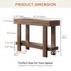 Console Table for Entryway, 47.2" Narrow Farmhouse Sofa Table Walnut