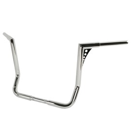 XFMT Motorcycle Chrome 16" Rise 1.25" Ape Hanger Handlebar For Harley Touring Electra Glide FLHT FLHTC Dressers Baggers 1982-2023