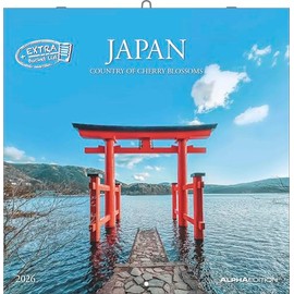 Japan 2026 - Wand-Kalender - Broschüren-Kalender - 30x30 - 30x60 geöffnet - Reise-Kalender: Country of Cherry Blossoms