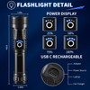 UUYEE 3Pack Rechargeable Flashlights High Lumens, Super Bright Flashlight, 5Modes