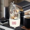 360 Rotate Makeup Brush Holder - 360 Rotating Clear Makeup