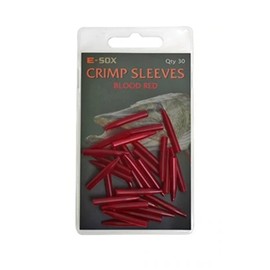Drennan E-Sox Crimp Sleeves For Pike Fishing Pack Of 30: Blood Red