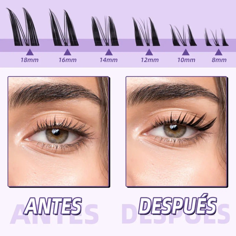 Kit De Extensiones De Pestañas Foxeye B Wispy Diy Bq
