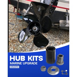Achilioson Flo-Torq II Hub Kit Compatible with Mercruiser Alpha/Mariner 40-60 HP CT/Bravo One Force Fourstroke Verado 135-300HP 835257Q1/ 835257K1