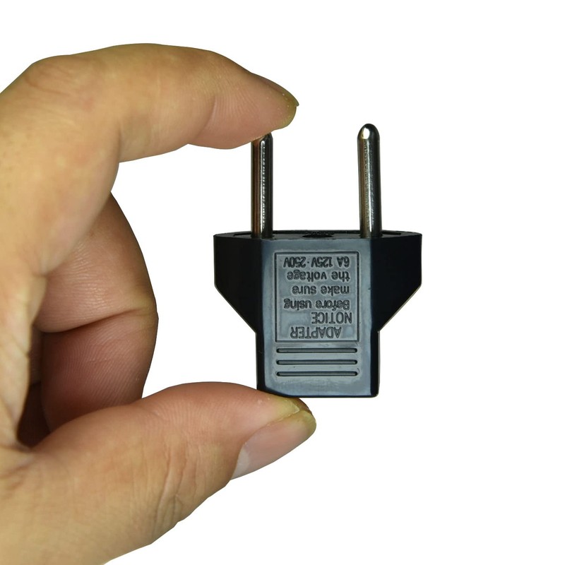 8 PCS American USA to European Outlet Plug Adapter