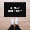 MoonWorks® Doormat with Funny Saying 'oh Yeah!' I Like It