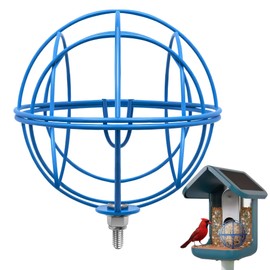 ZIRKOZIR Metal Suet Ball Holder for Bird Buddy Smart Feeders & Others with 5mm Screw Hole for Accessory, Compatible with BirdBuddy Feeders, Durable Add-on Accessory (Blue)