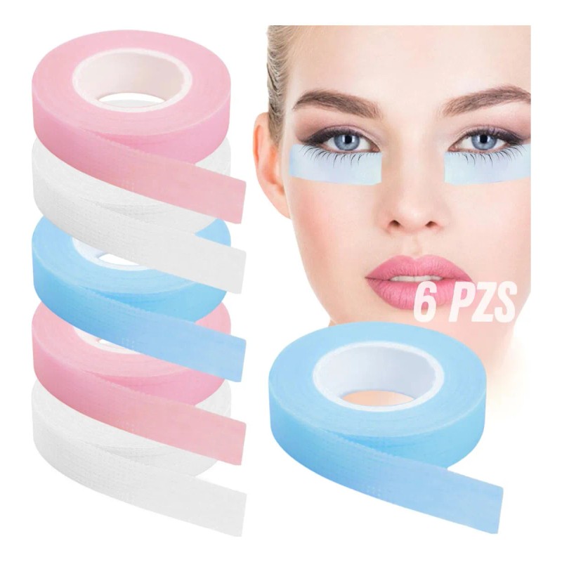 Cinta Micropore Extensiones Pestañas Mink 1x1 Pelusa