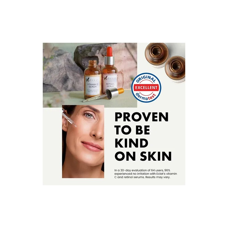 Eclat Suero Retinol Para Ojos Y Suero Facial De Vitamina