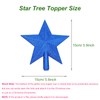 2 Pack Glittered Small Christmas Tree Topper Xmas Mini Star