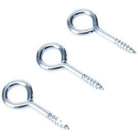 Merriway BH00319 (12 Pcs) Screw-In Vine Eye, 50 mm (2 inch) Zinc Plated - Pack of 12 Pieces