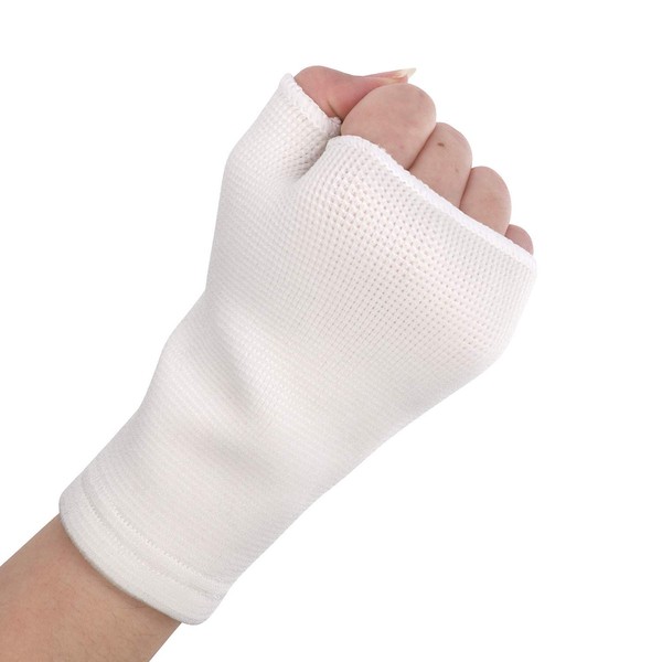 PEDIMEND™ Wrist and Thumb Support (1PCS) - for Arthritis, Joint Pain, Tendonitis, Sprains, Hand Instability - Compression Wrist Support Sleeve - Palm Hand Brace – Unisex (White)