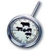 TFA Dostmann Analoges Bratenthermometer, aus Edelstahl, Fleischtermometer, Haushaltsthermometer, Backofen oder