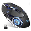 Uciefy Q85 Rechargeable Wireless Gaming Mouse, 2.4G LED Optical Silent