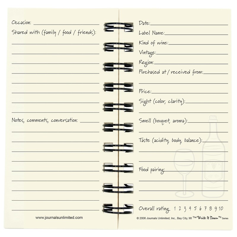 1 X Wine, A Wine Journal - MINI Natural Kraft