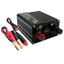 400W Continous Output Power Inverter DC12V to 110V AC Converter with 2 USB Ports and 2 AC Outlets for Road Trip, Camping, RV, Truck, Car, Pickup Truck