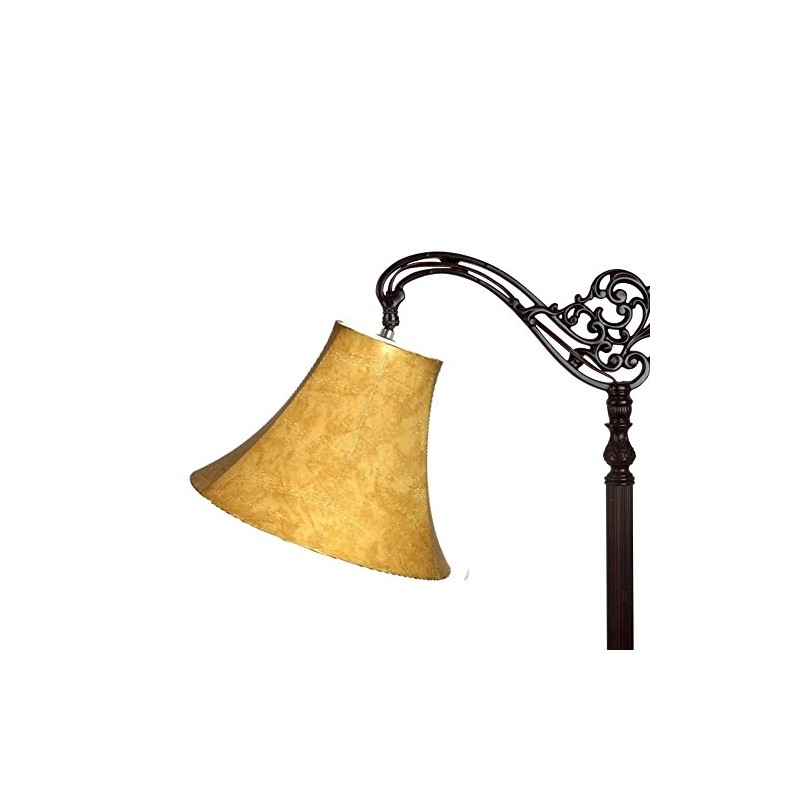 Upgradelights Tan Leatherette 10 Inch Bell Uno Lampshade (6x10x7.5)