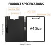 Pechor Clipboard Folder A4 Foldover Plastic PVC Covered, Foldable 360