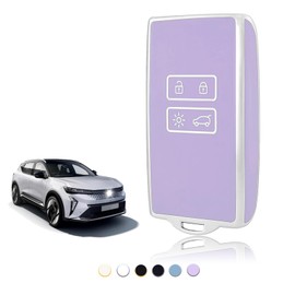 TOOMUME Car Key Cover TPU, Case Fit for Renault Scenic Megane Talisman Koleos Kadjar Clio Captur Espace Zoe Arcan Dacia Duster, Protective Fob Cover - Smart Key