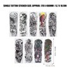 9 x Full Arm Tattoos - Waterproof Temporary Tattoo Stickers