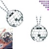 Mirror Disco Ball Hanging Car Accessory - Rear View Mirror