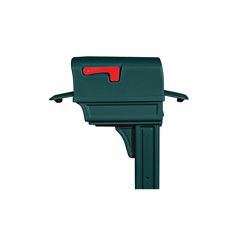 Gibraltar Mailboxes Gentry Large Capacity Double-Walled Plastic Green, All-In-One Mailbox
