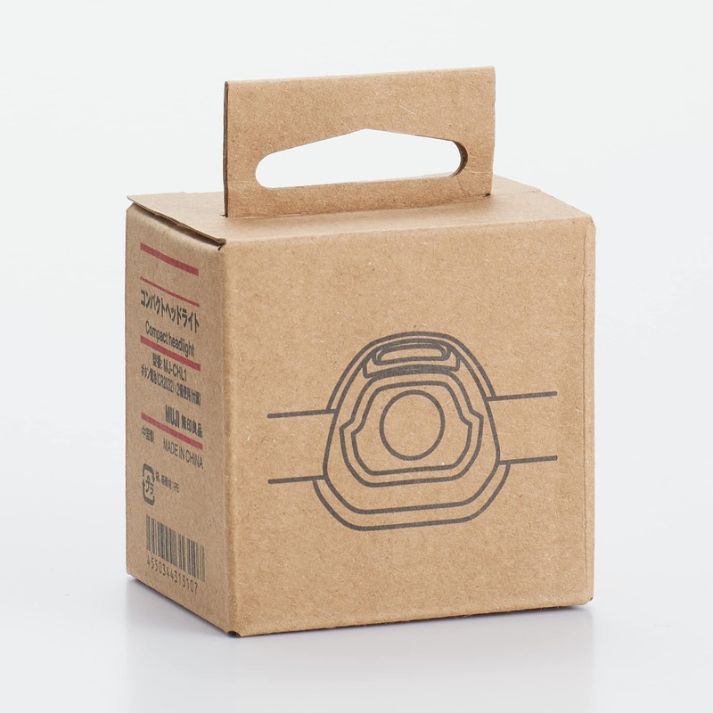 Muji MJ-CHL1 44313107 Compact Headlight, White, Width 1.6 x Depth