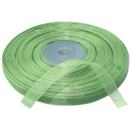 AERZETIX - C50873 - Organza Ribbon Shiny Decorative Organza - 6 mm x 45 m - Military Green - Creative Projects Sewing Art Gift Packaging for Birthday Party
