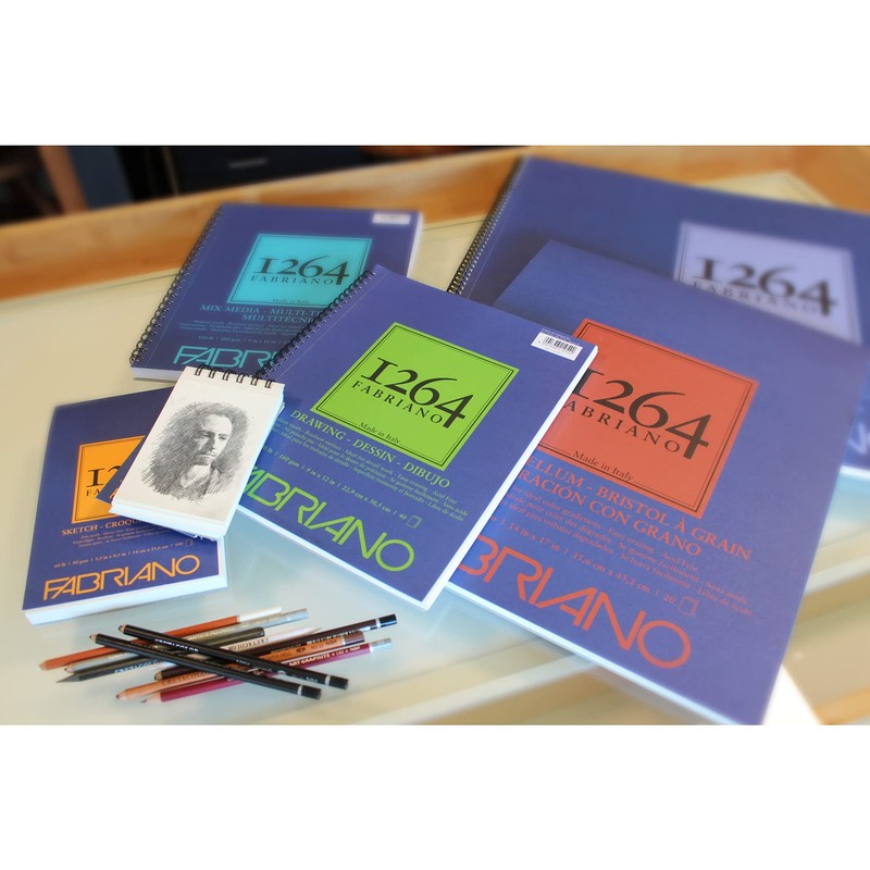 Fabriano 1264 Drawing Pad, 5.5 x 8.5, White