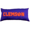 College Covers Everything Comfy Clemson Tigers 2 Sided Bolster Small
