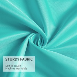 Gibelle Fabric Shower Curtain or Liner - Teal Shower Curtain Liner for Bathroom, Waterproof Cloth Shower Curtain Liner Washable, 72x72 Inches