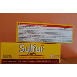 GRISI 10% Azufre Sulfur Acne &  Pimple Ointment Cream 20g ( 2 Pack)
