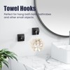 10-Piece Black Bathroom Accessories Set - 304 Stainless Steel Towel